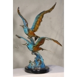 展翅高飛 / 踏浪雙飛海鷗(y14719 銅雕系列- 銅雕大型擺飾、銅雕動物 ) 